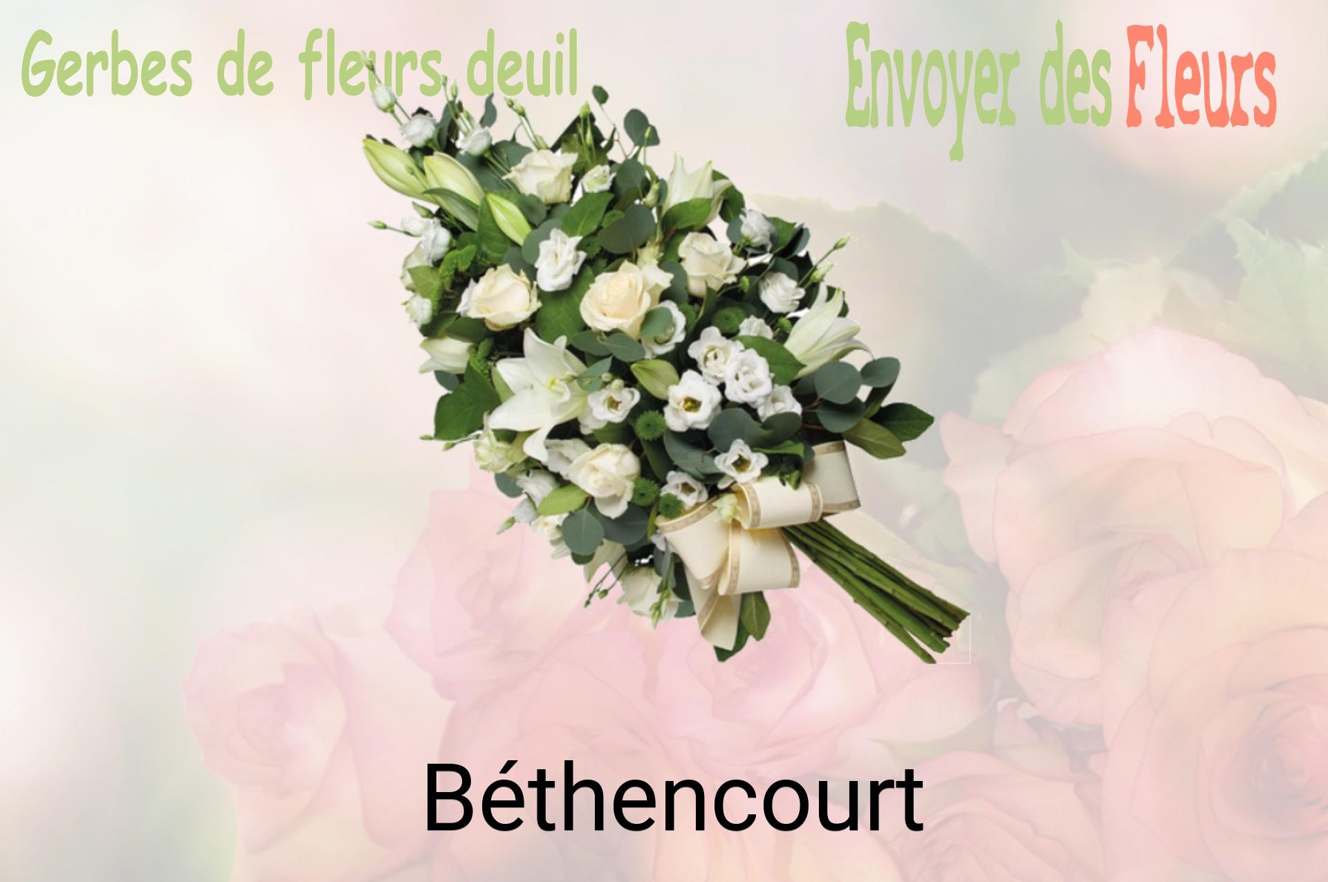 Gerbe de fleurs de deuil livrée à Béthencourt